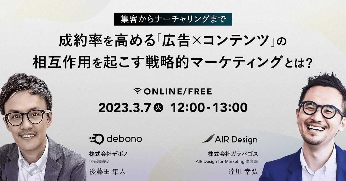 〜集客からナーチャリングまで 〜成約率を高める「広告×コンテンツ」の戦略的マーケティングとは